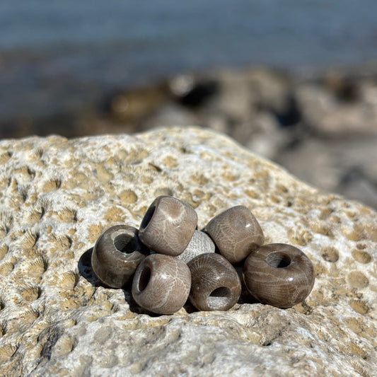 Petoskey Stone Beads