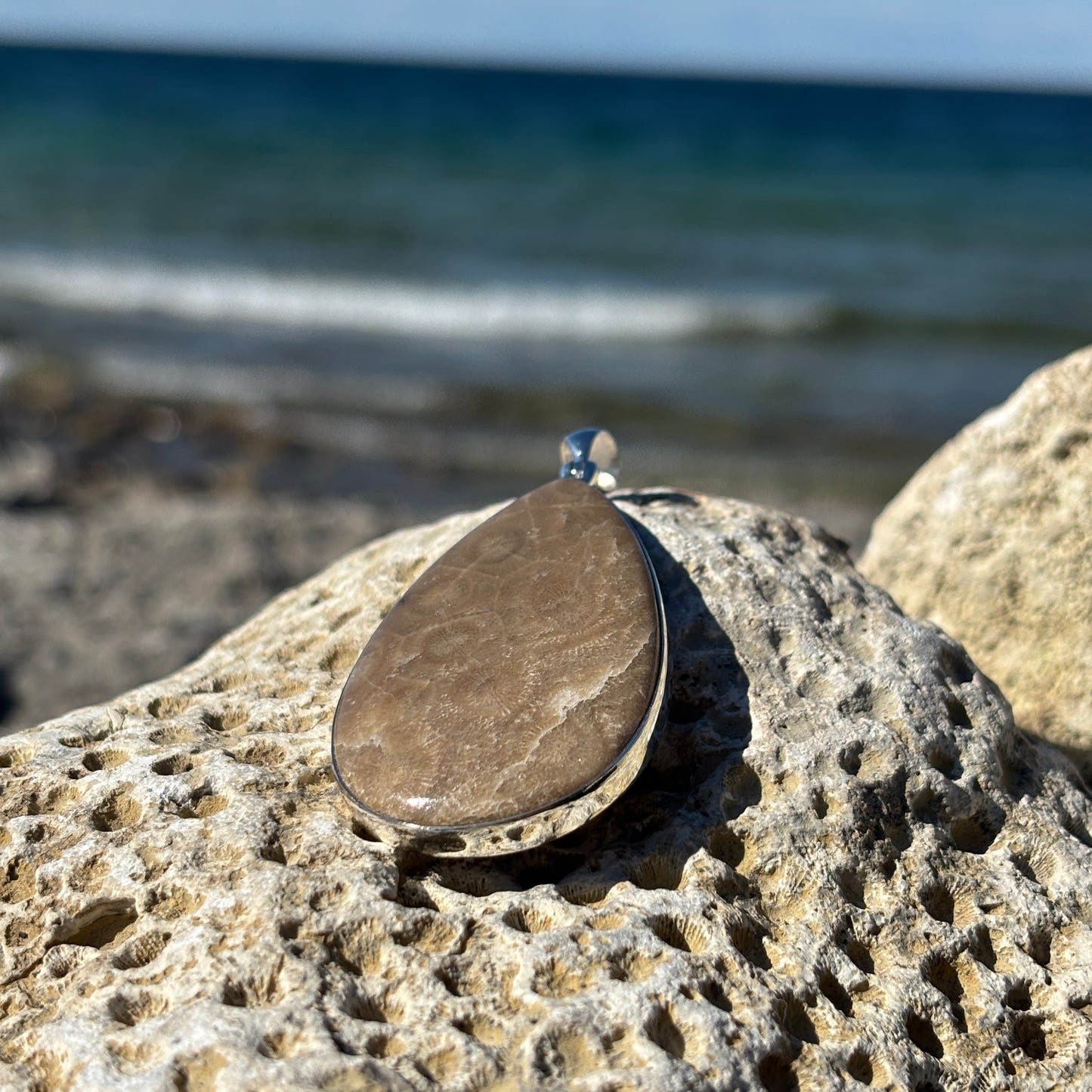 Petoskey Stone Necklace Pendants