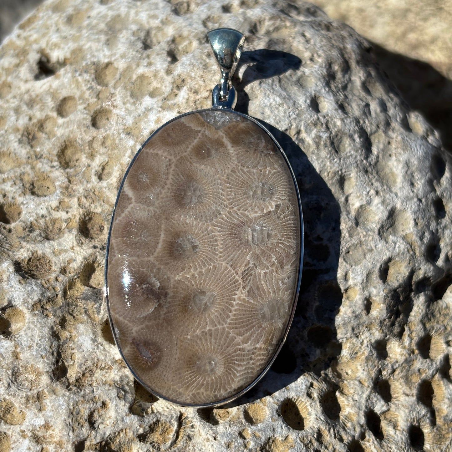Petoskey Stone Necklace Pendants
