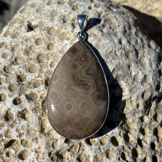 Petoskey Stone Necklace Pendants