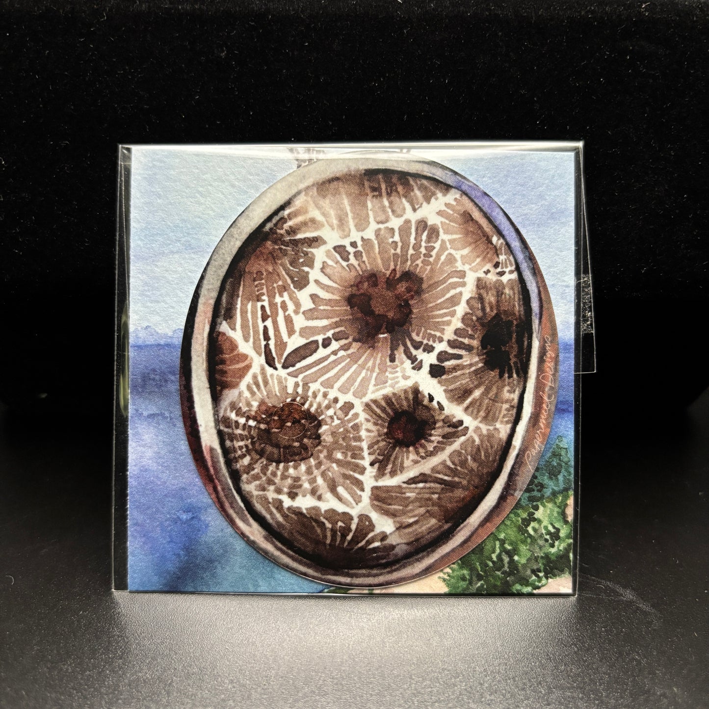 Petoskey Stone Watercolor Sticker