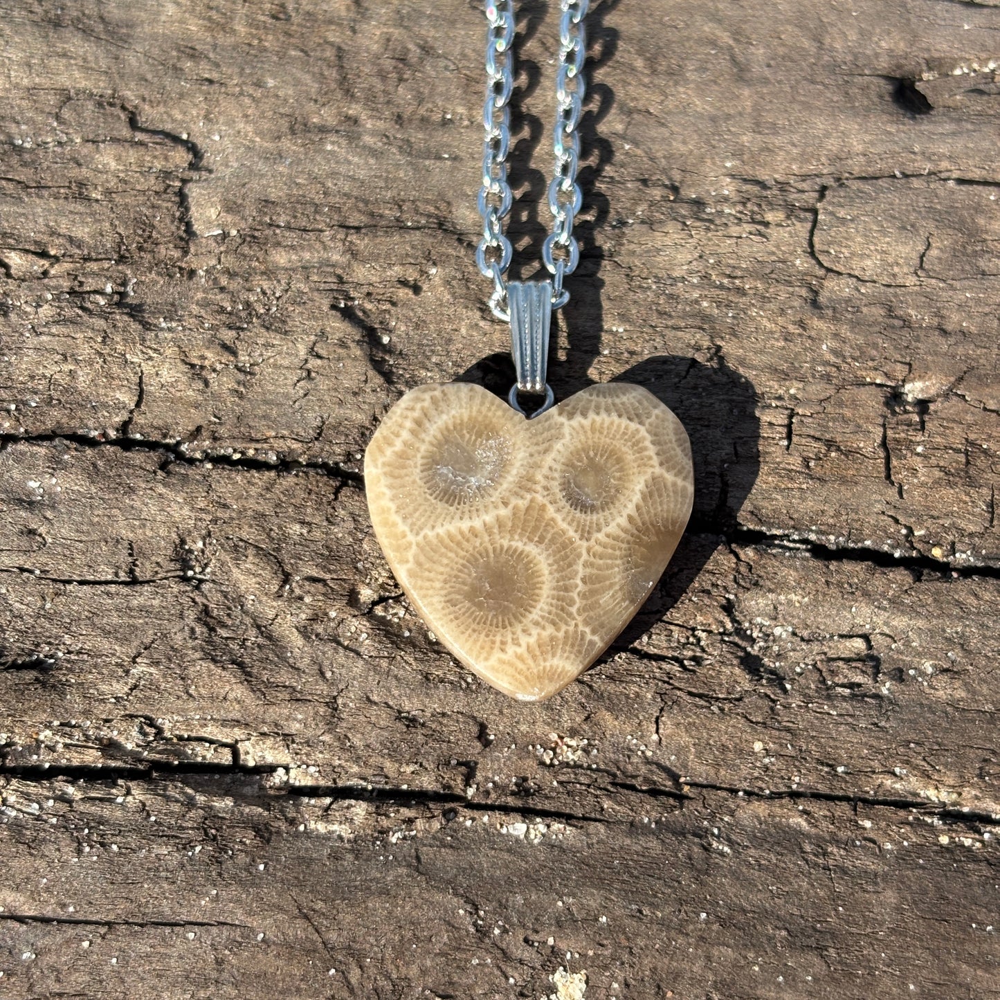 Petoskey Stone Necklaces with Chain