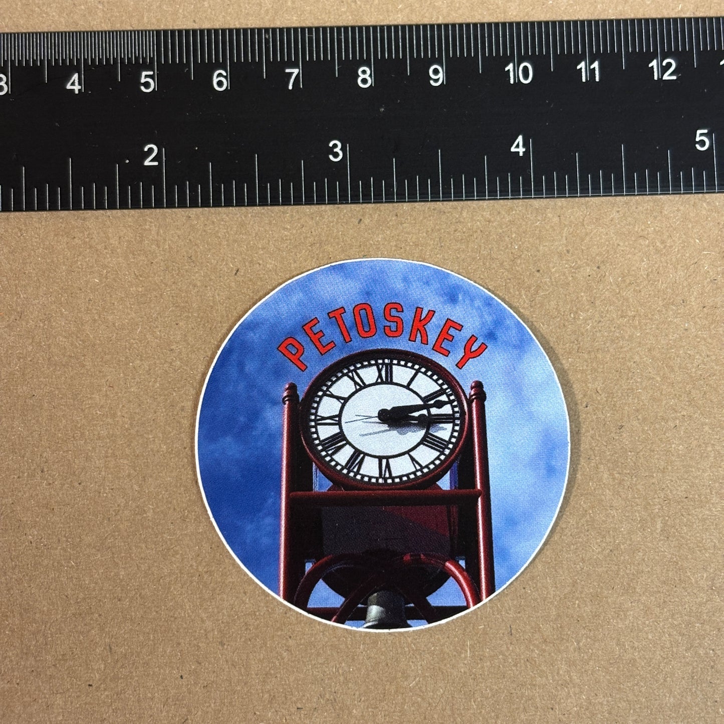 Petoskey Bayfront Park Clock Sticker