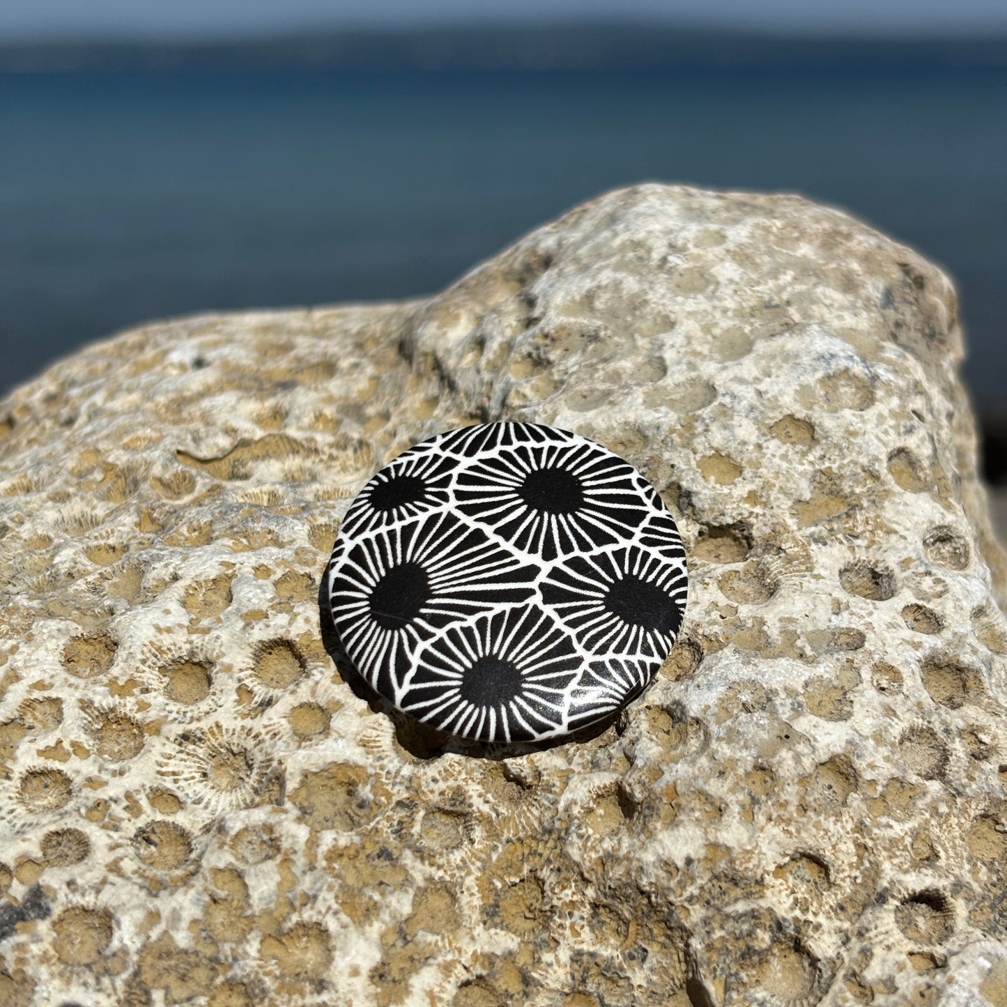 Petoskey Stone Pattern Pin