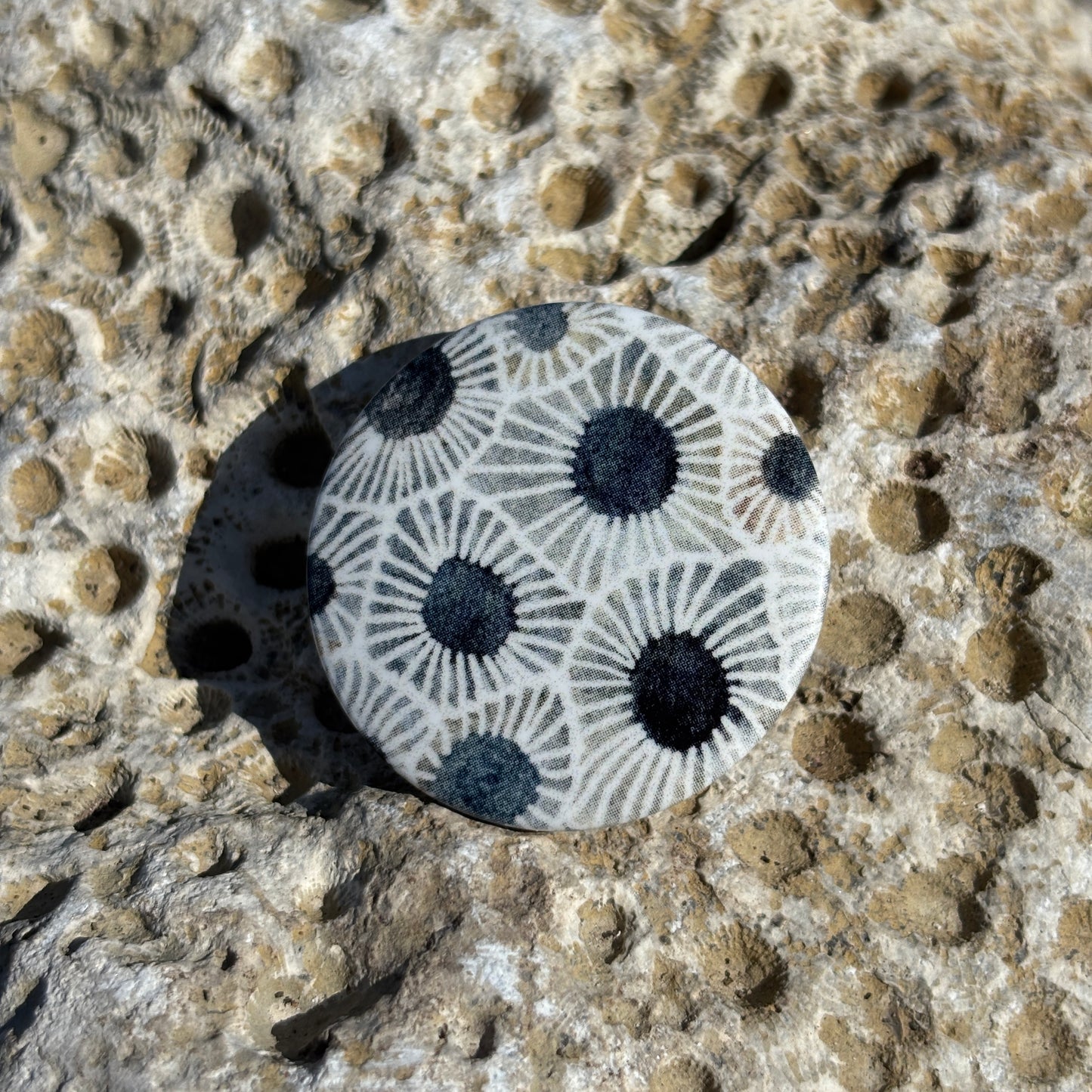 Petoskey Stone Pattern Pin