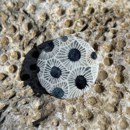 Petoskey Stone Pattern Pin
