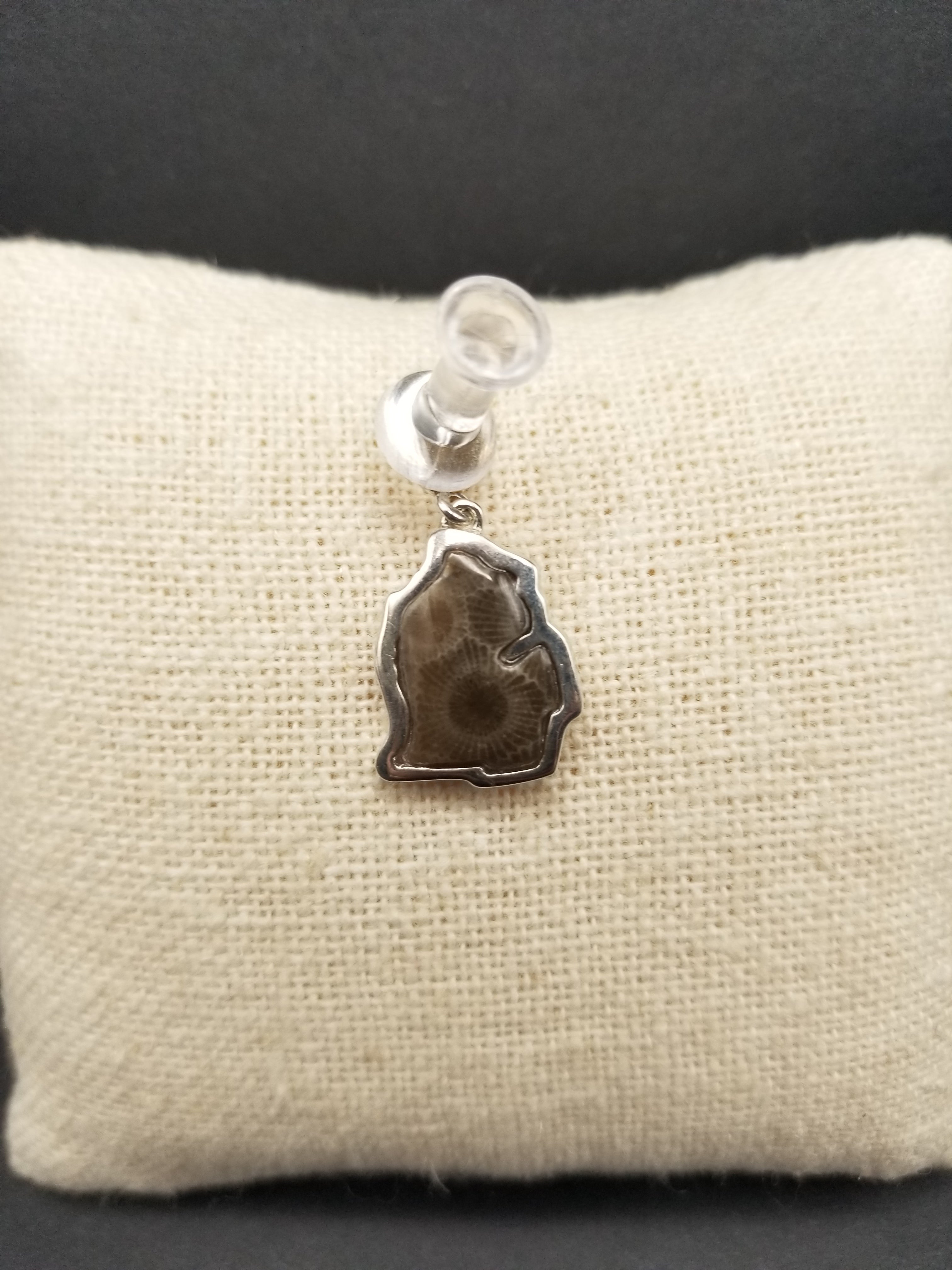 Petoskey Stone Unicorn Charm Pendant cheapest Necklace